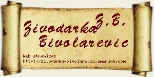 Živodarka Bivolarević vizit kartica